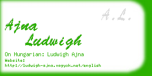ajna ludwigh business card